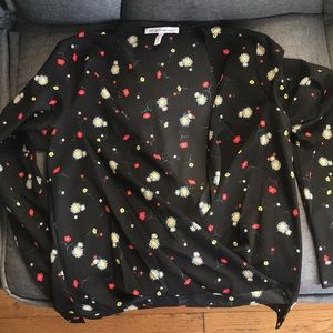 BCBGeneration Wrap Front Blouse